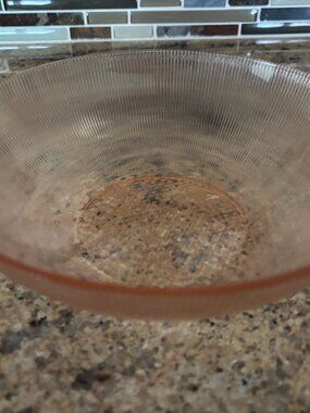 Pink Glassware Serving Bowl Vintage